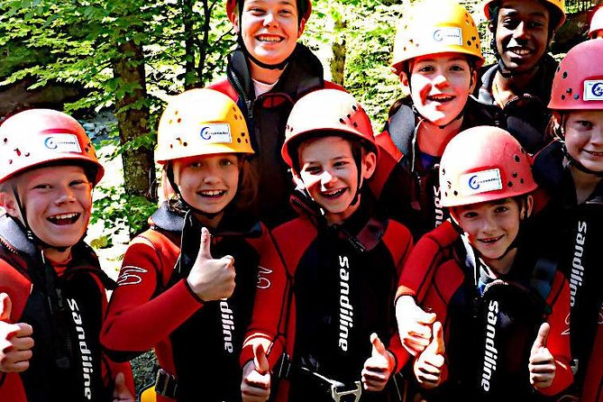 Canyoning for Kids and Families in Füssen, Germany - How Optional Obstacles Keep It Fun Instead of Stressful
