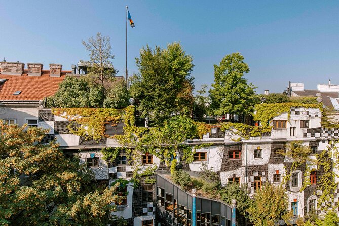 Entrance tickets for the KunstHausWien. Museum Hundertwasser - The green museum ideas: living roofs and trees in the facade