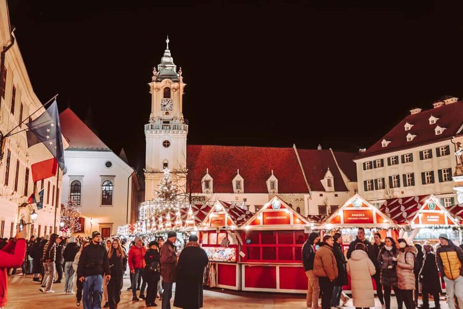From Vienna: Bratislava Christmas Markets Guided Tour - Hviezdoslav Square and Michael’s Gate: Your Freedom Window for Browsing