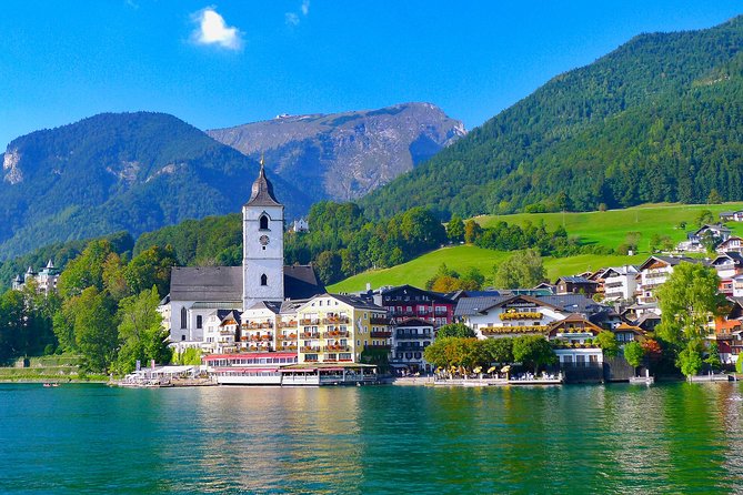 Hallstatt and Saint Wolfgang Full Day Private Tour from Salzburg - St Gilgen Mozartplatz and the drive toward Hallstatt