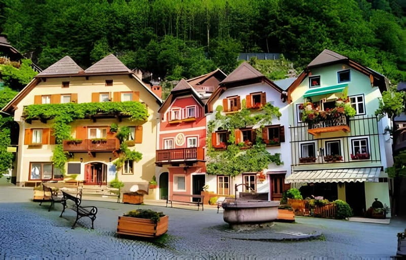 Hallstatt: Photoshoot with a Professional Photographer - Entering Hallstatt from Kernmagazinplatz, without losing time