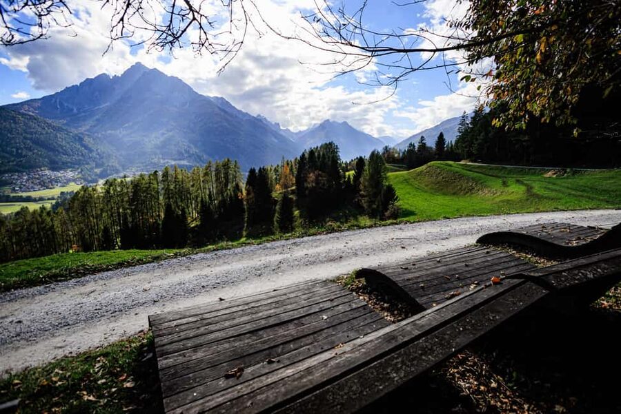 Innsbruck: Panoramic hike over the Telfer Wiesen - The return loop: switching paths near Fulpmes