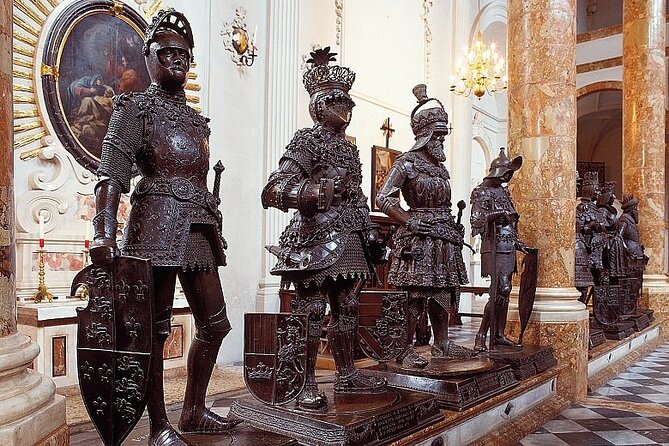 Innsbruck places must see + swarovski, car+driver+local guide - Hofkirche Innsbruck: The Inside Stop With the 28 Bronze Statues