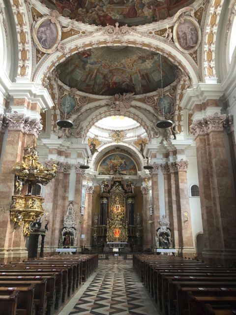 Innsbruck - "Welcome Tour" by Per Pedes. Guided City Tour. - Innsbruck Cathedral Interior: A Baroque Jewel in the Middle