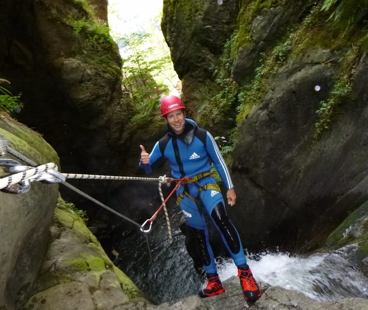 Ötztal: Obere Auerklamm Canyoning Tour for Beginners - The finale: a 7-meter descent and how to choose your own way down