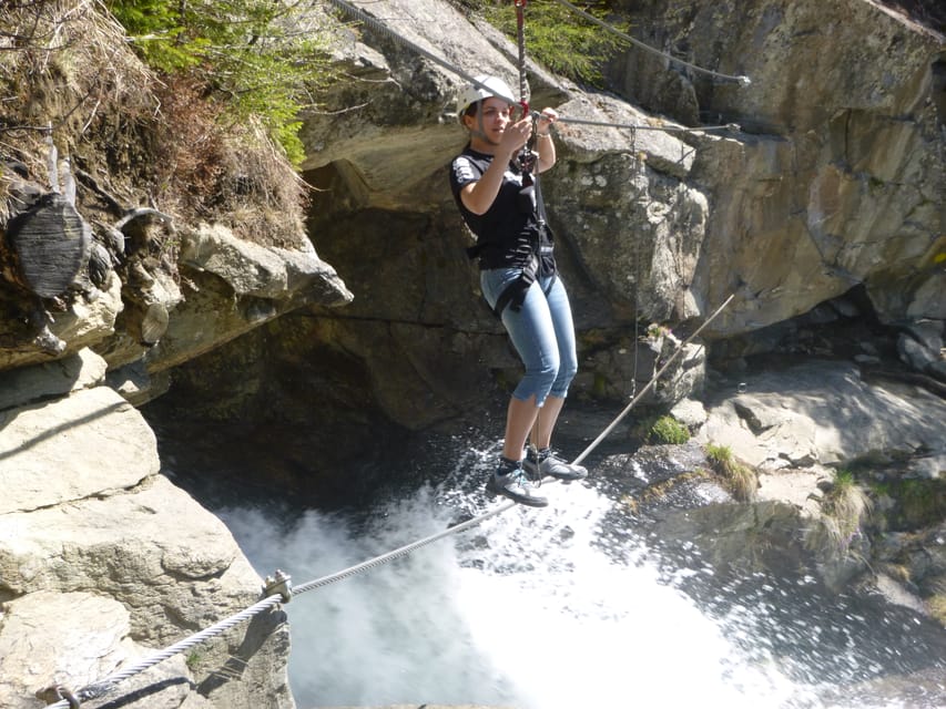 Ötztal: Via Ferrata Climbing at Stuibenfall - From the base to the rock face: how the 4 hour flow works