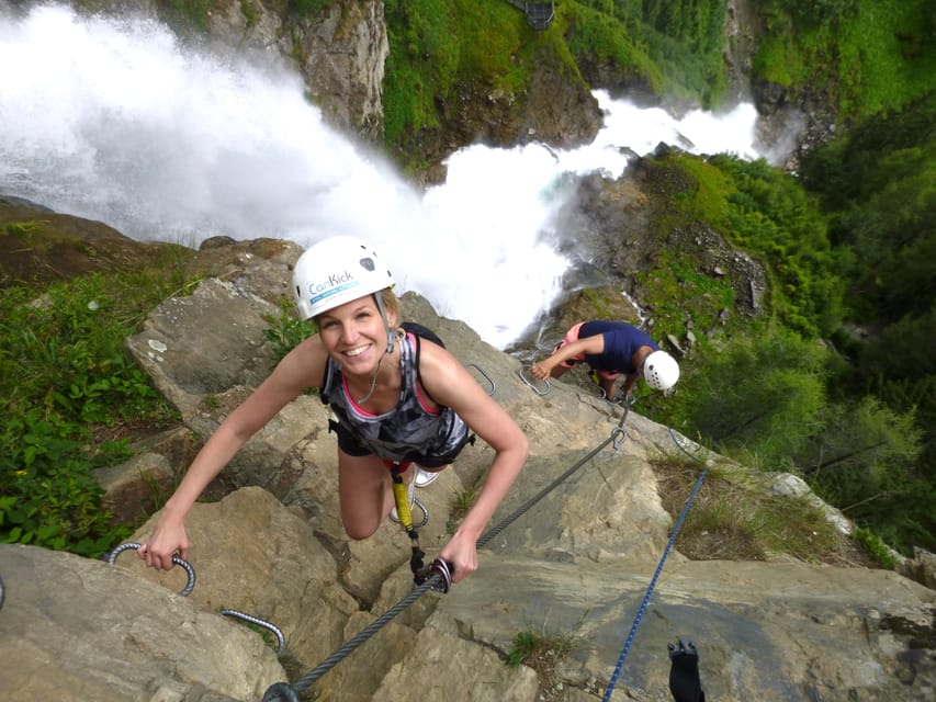 Ötztal: Via Ferrata Climbing Tour at Lehner Waterfall - Key highlights you will feel on the rock