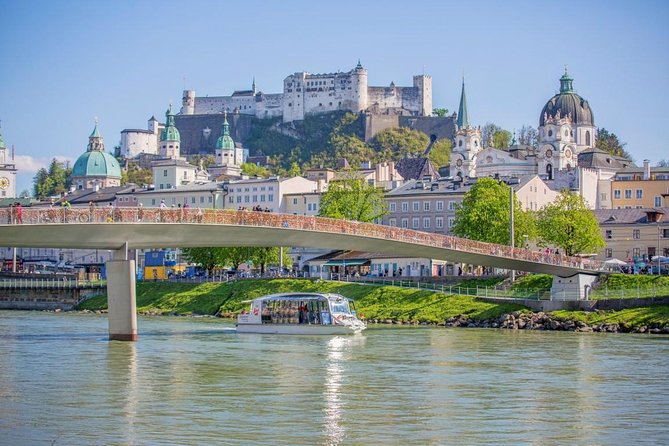 Salzburg Panorama Cruise on the Salzach river - Where the boat starts, and what you see near the old town