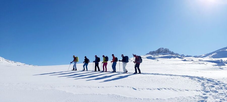 Snowshoe tour Ifen/Gottesacker Allgäu Kleinwalsertal - Why Gottesacker Plateau views make this snowshoe tour worth the effort