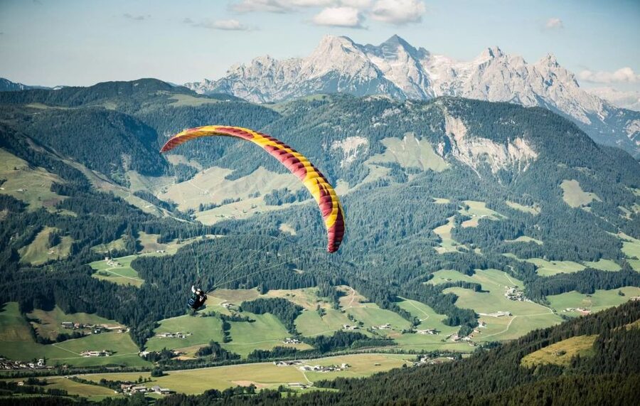 St Johann in Tirol: Tandem Paragliding - The 1600 m launch: Kitzbühel Alps views that feel close