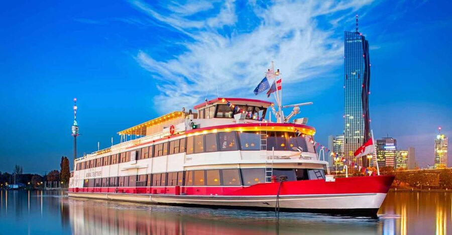Vienna: 3,5-Hour Danube Cruise "Greek Night" - Cruising Upstream Toward Greifenstein Lock, Then Back Again