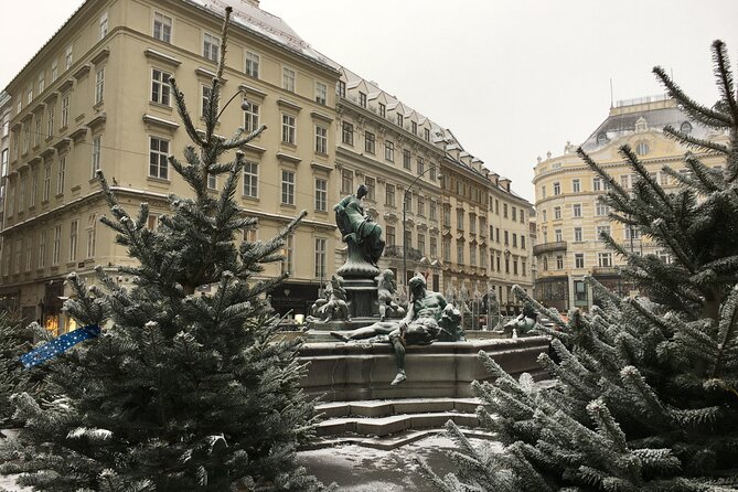 Vienna Christmas Tour - Stop 4: Am Hof, a food-heavy market with Zirbenpunsch