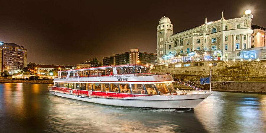 Vienna: Evening Cruise Along The Danube - Ships, boarding area, and where you should sit