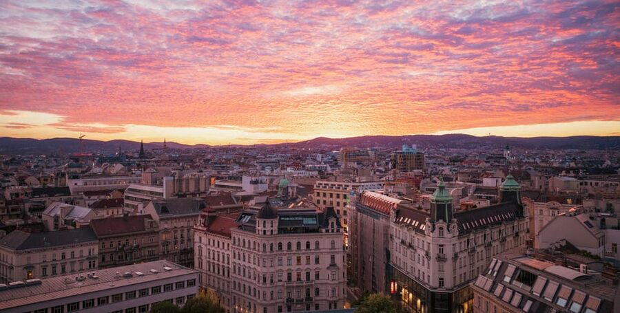 Vienna: Haus des Meeres Entry Ticket - The rooftop terrace: your Vienna payoff after hours indoors