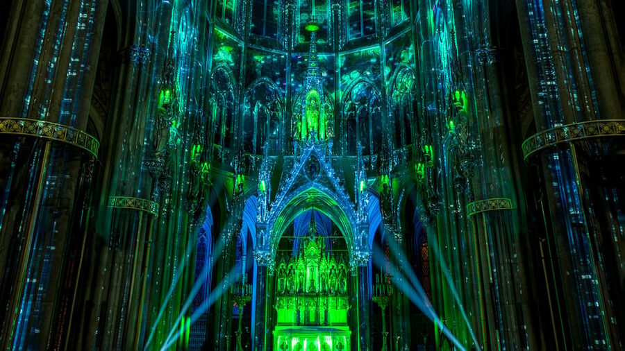 Vienna: Light of Creation Votive Church Immersive Light Show - Light of Creation at Votivkirche, what you’re actually seeing