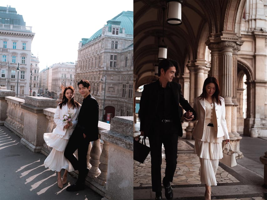Vienna Portrait Experience: Exclusive Vienna Photo Shoot - Vienna State Opera stop: grand lines, flattering angles