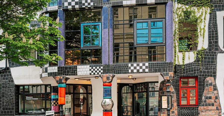 Vienna: Tickets for Kunst Haus Wien: Museum Hundertwasser - Top-floor temporary exhibitions, where contemporary art meets ecology