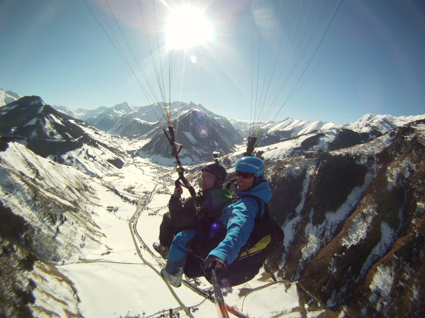 Zell am See: Schmittenhöhe Tandem Paragliding Flight - At the top: the briefing, the gear, and that first run